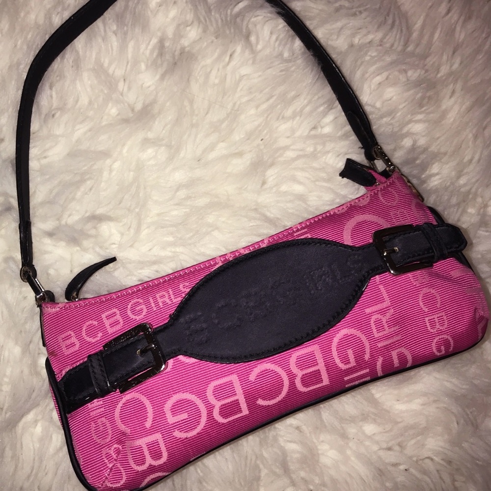 BCBGirls Hot Pink & Navy Handbag